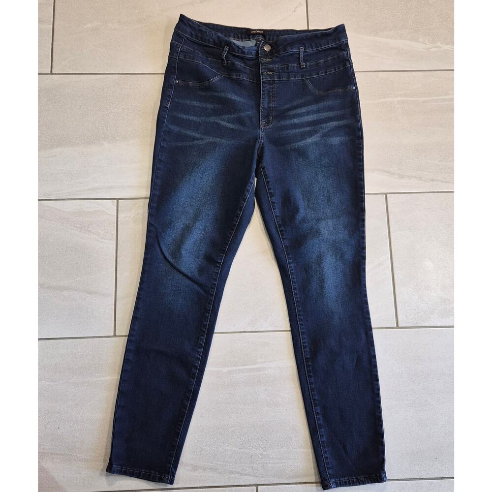 Refuge Women’s Stretch Denim Jeans Dark Wash Size 14